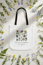 Personalised Floral Canvas Tote Bag — Mum's Garden Gift for Mum - AlleyCrafters
