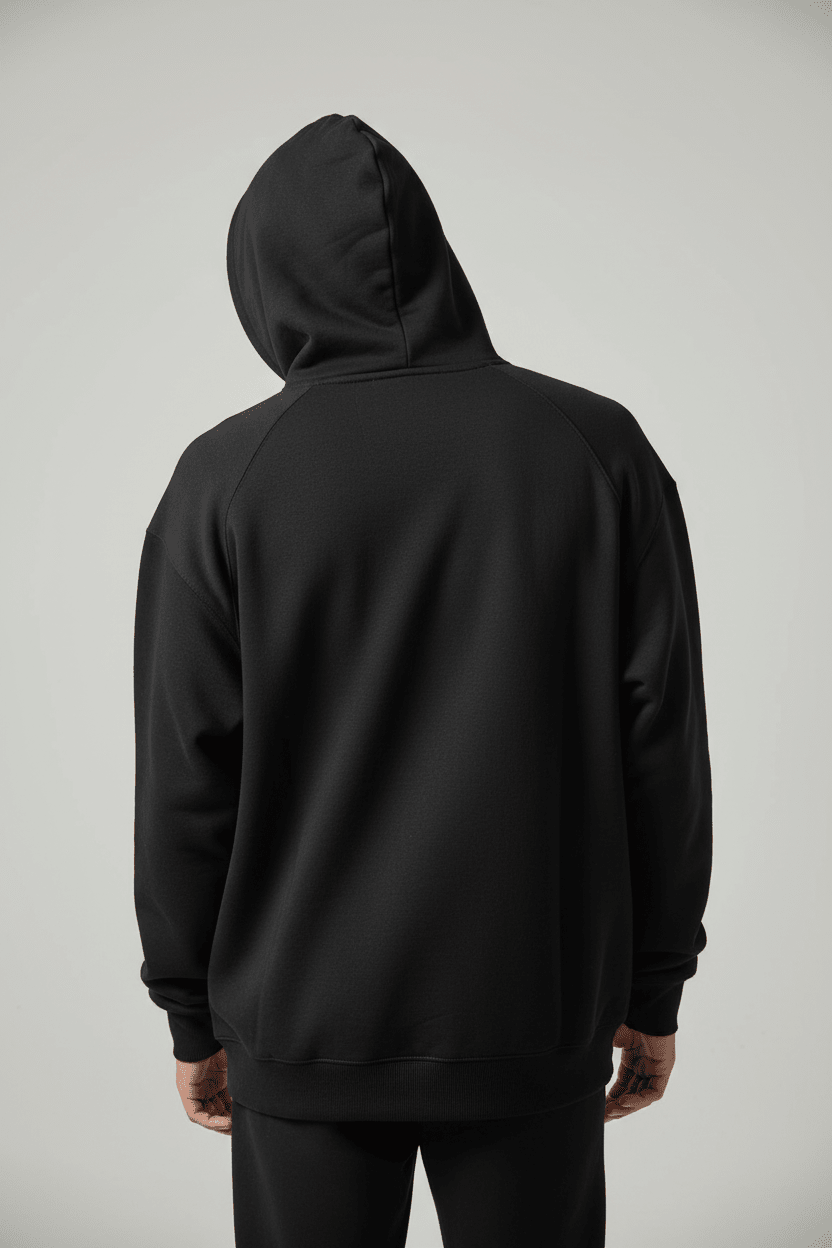 Alley. Minimalist Chest Logo Hoodie — Lightweight White Pullover - AlleyCrafters