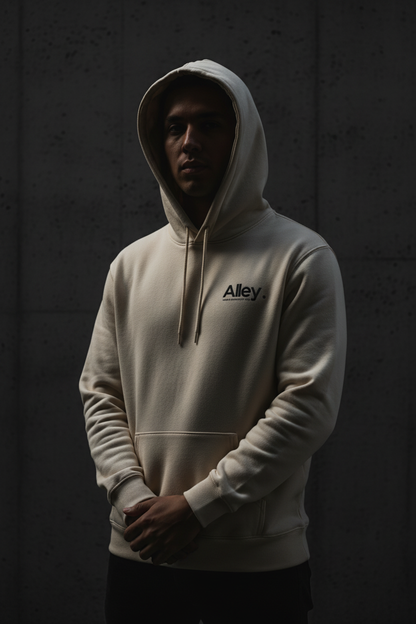 Black Hoodie Hood Up