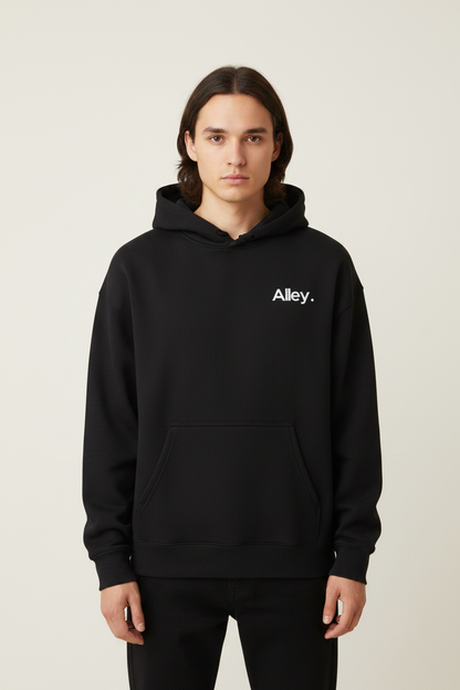 Black Hoodie Standing Front
