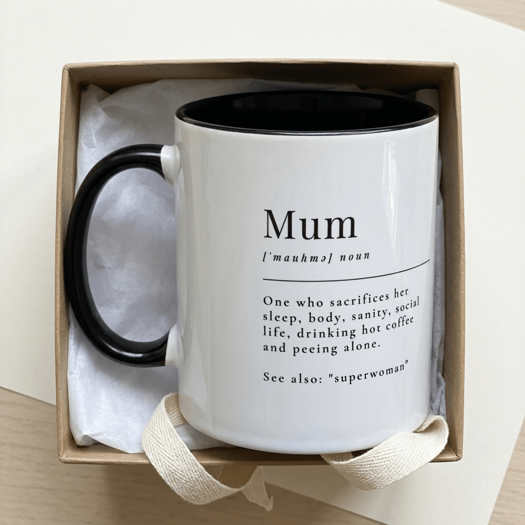Personalised Mum Photo Mug – Funny Mum Definition Gift - #AlleyCrafters