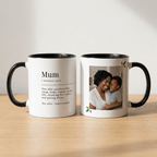 Personalised Mum Photo Mug – Funny Mum Definition Gift - #AlleyCrafters
