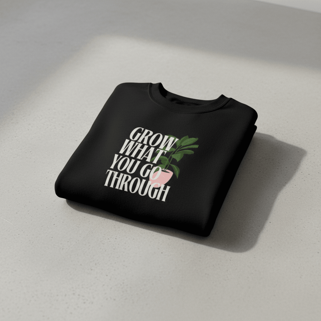 “Grow What You Go Through” Sweatshirt - AlleyCrafters
