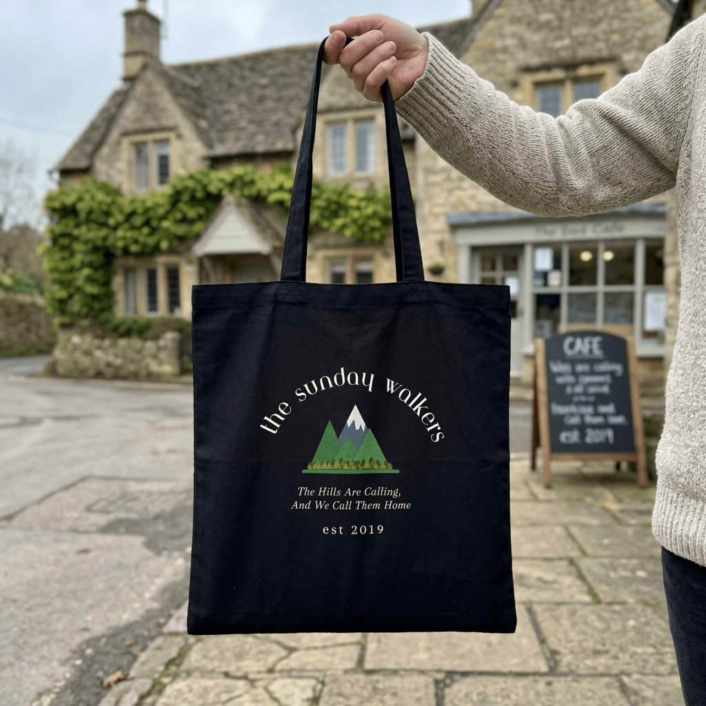 Walking Tote Bag – The Sunday Walkers - #AlleyCrafters