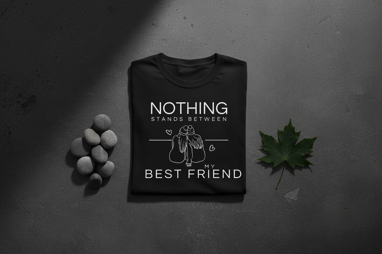 Black Tee Dark Minimalist