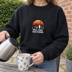 Black Will Hike for Views sweatshirt without a name