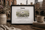 Personalised Wildflower Name Canvas Print — You're One in a Million - AlleyCrafters