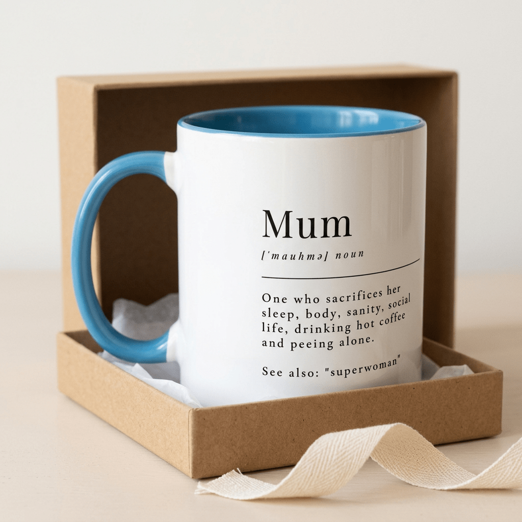 Personalised Mum Photo Mug – Funny Mum Definition Gift - #AlleyCrafters