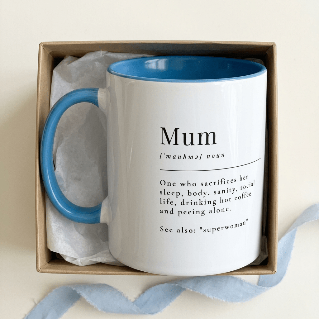 Personalised Mum Photo Mug – Funny Mum Definition Gift - #AlleyCrafters