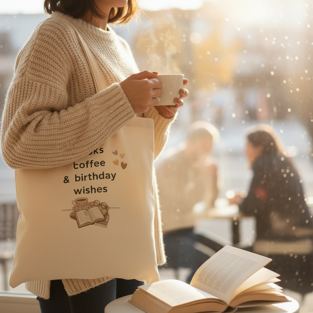 Books Coffee Tote - Café Window Seat