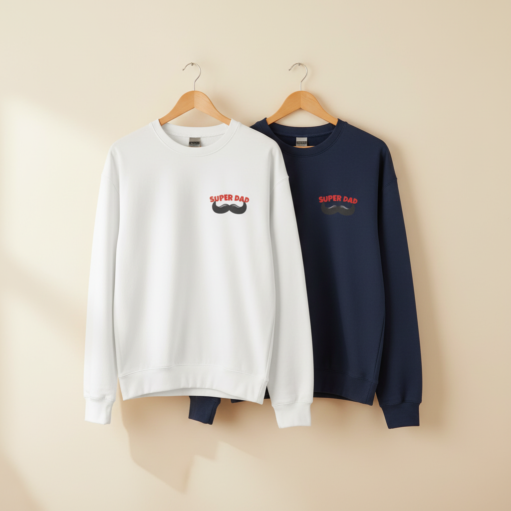 Both colours on hangers