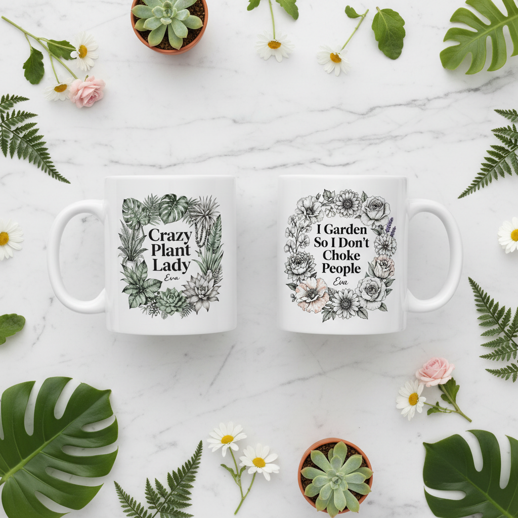 Both mugs overhead