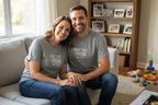 Grey T-shirts with 'I GOT THIS FROM MY KIDS' front prints