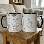 Personalised Friendship Mug – Friends for Life, Forever Friends - #AlleyCrafters