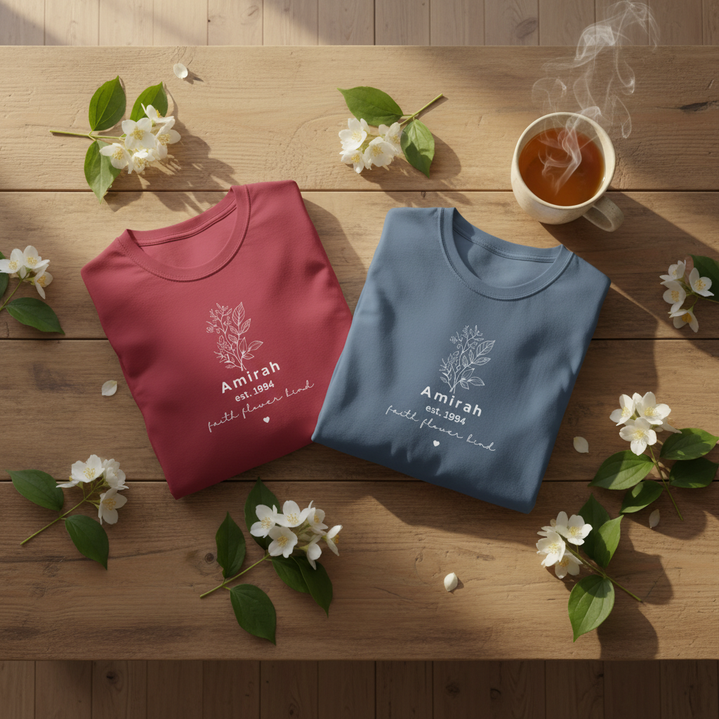 Both Tees — Coffee Table — Jasmine with Tea