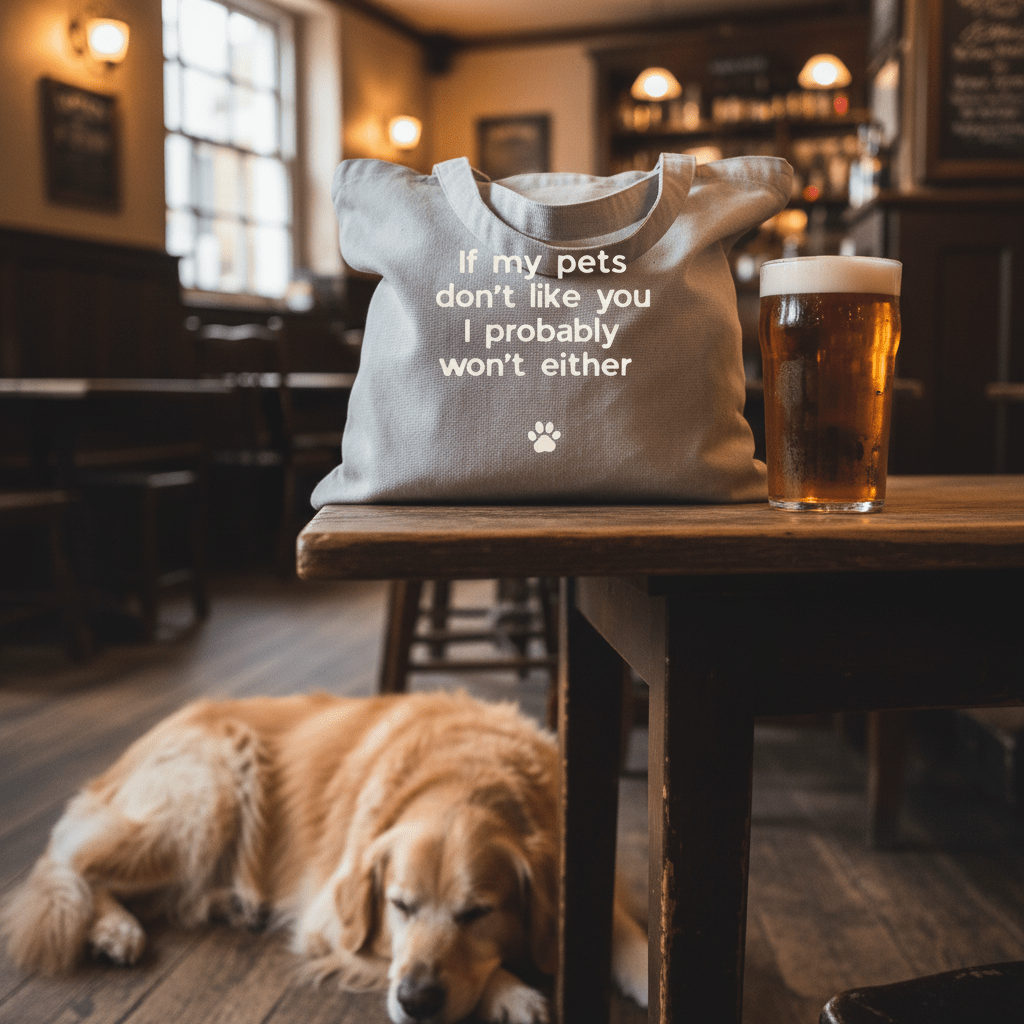 If My Pets Don't Like You, I Probably Won't Either — Funny Pet Lover Tote Bag - AlleyCrafters