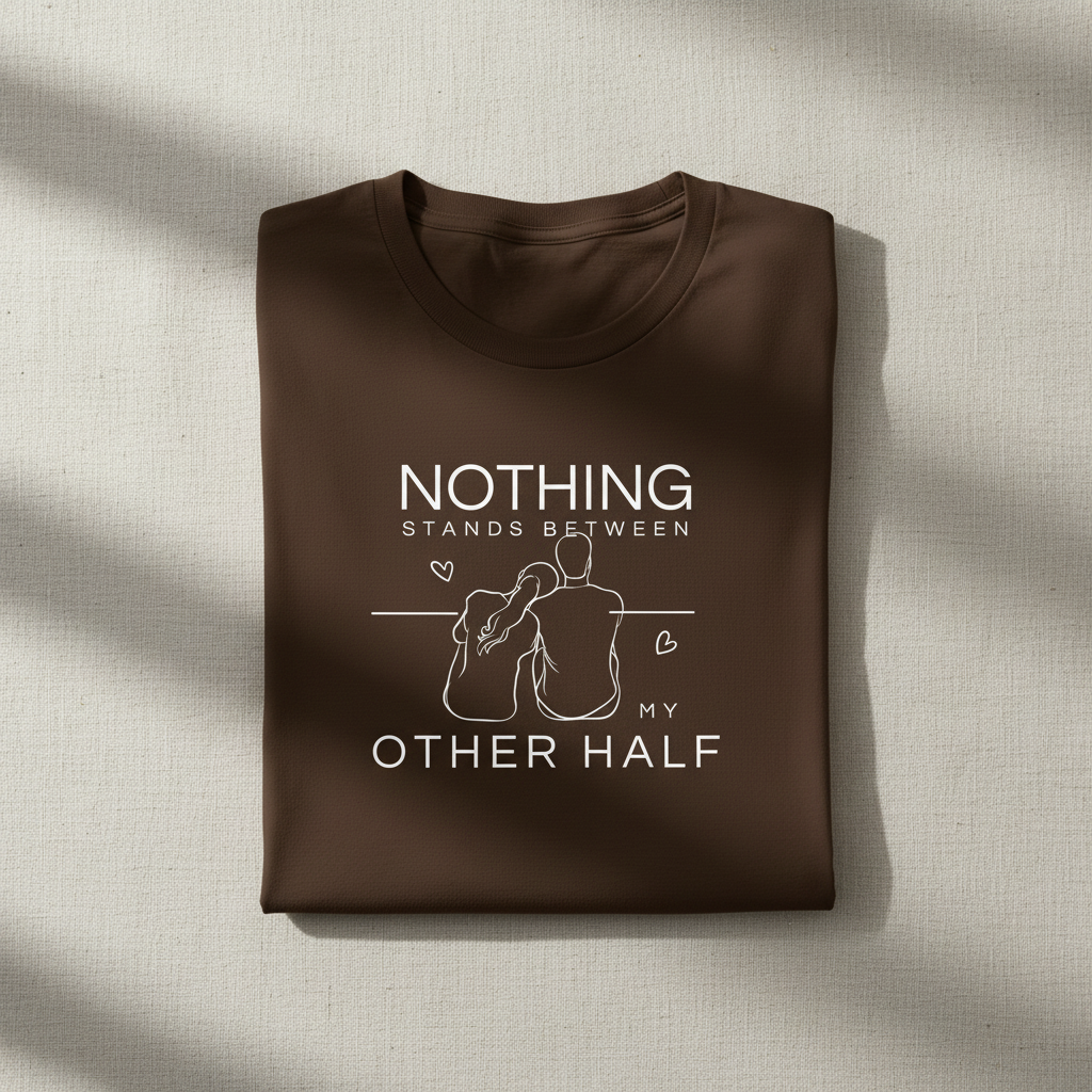 Brown Other Half Tee Folded