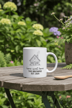 Home Sweet Home Mug — Personalised 'The Khans' Family Mug - AlleyCrafters