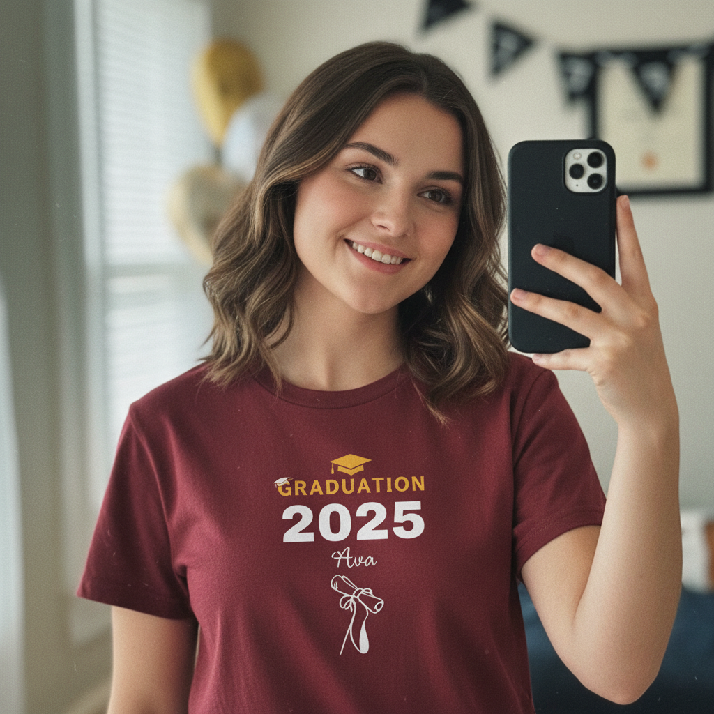 Burgundy Ava design - UGC selfie