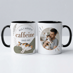 Personalised Cat Photo Mug – All I Need Is Caffeine and My Cat - #AlleyCrafters