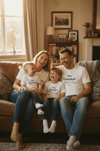 Family T-Shirt | Personalised Script Tee | Custom Last Name Gift - AlleyCrafters