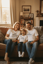 Family T-Shirt | Personalised Script Tee | Custom Last Name Gift - AlleyCrafters