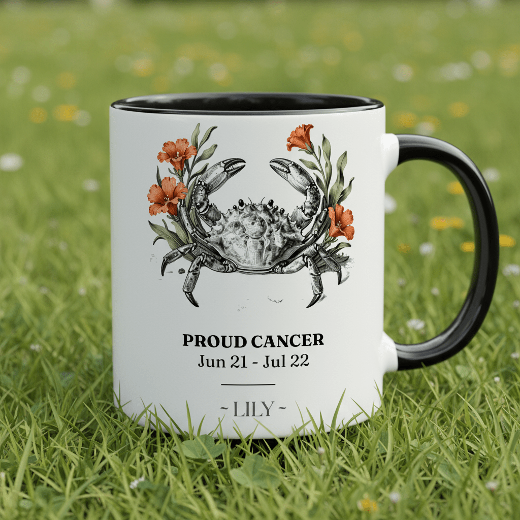 Personalised Zodiac Mug | Star Sign Birthday Gift | Custom Name & Birth Month - AlleyCrafters