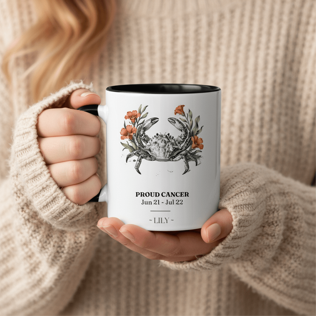 Personalised Zodiac Mug | Star Sign Birthday Gift | Custom Name & Birth Month - AlleyCrafters