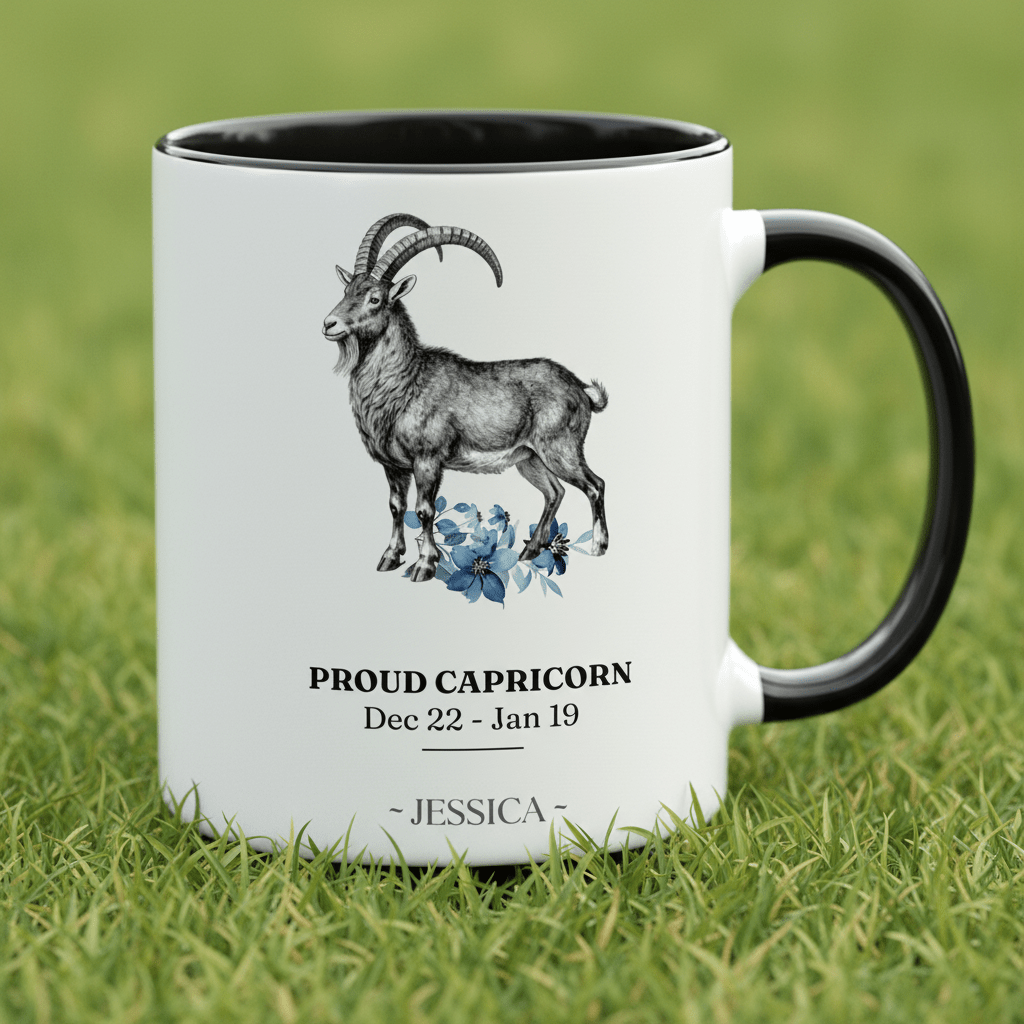 Personalised Zodiac Mug | Star Sign Birthday Gift | Custom Name & Birth Month - AlleyCrafters
