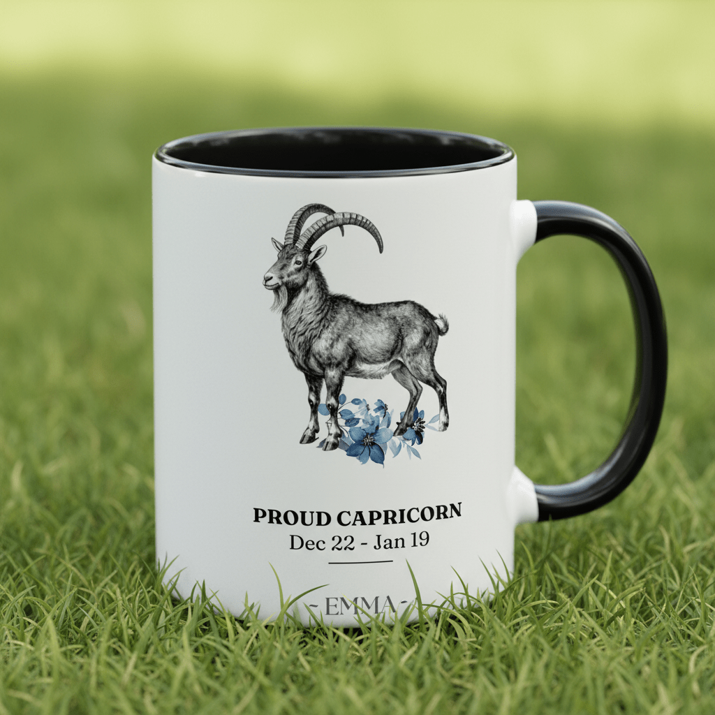 Personalised Zodiac Mug | Star Sign Birthday Gift | Custom Name & Birth Month - AlleyCrafters