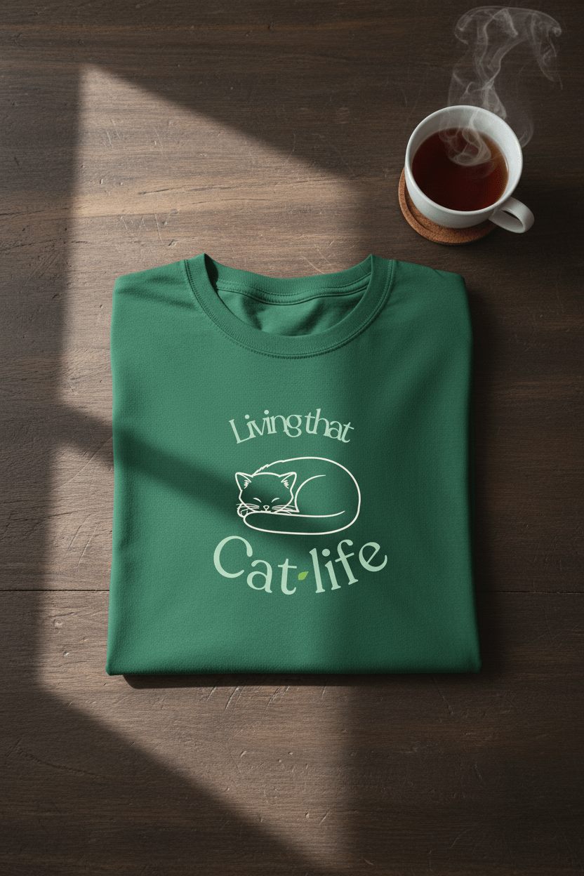 Living That Life T-Shirt | Slow Life, Plant Life, Cat Life & Dog Life - AlleyCrafters