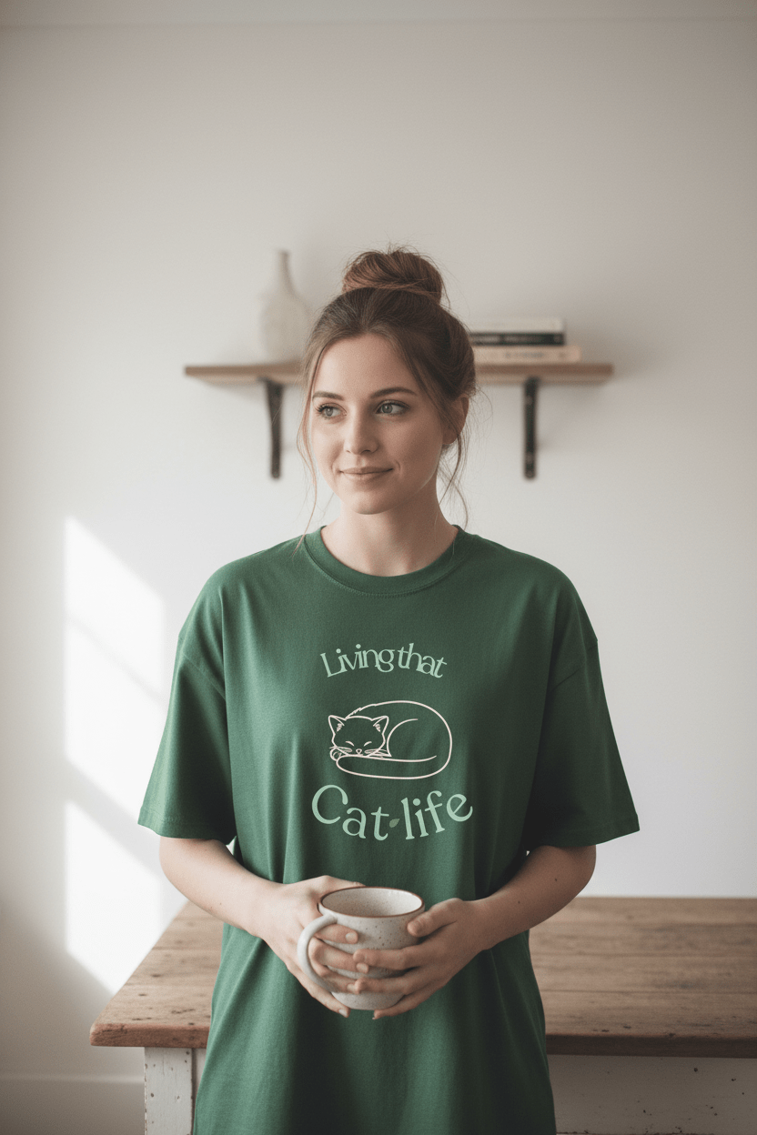 Living That Life T-Shirt | Slow Life, Plant Life, Cat Life & Dog Life - AlleyCrafters