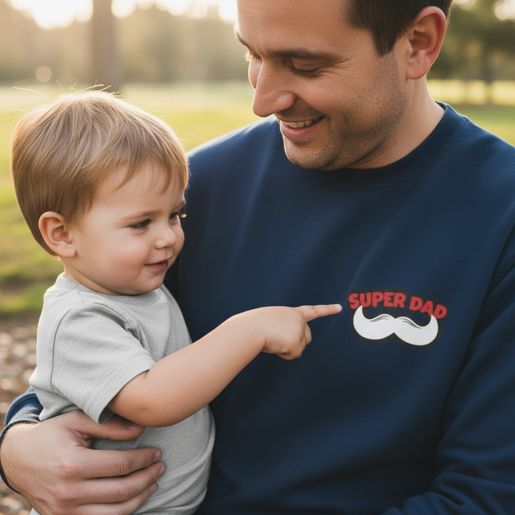Child pointing at graphic
