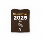 Chocolate brown Bella t-shirt folded - clean flat lay