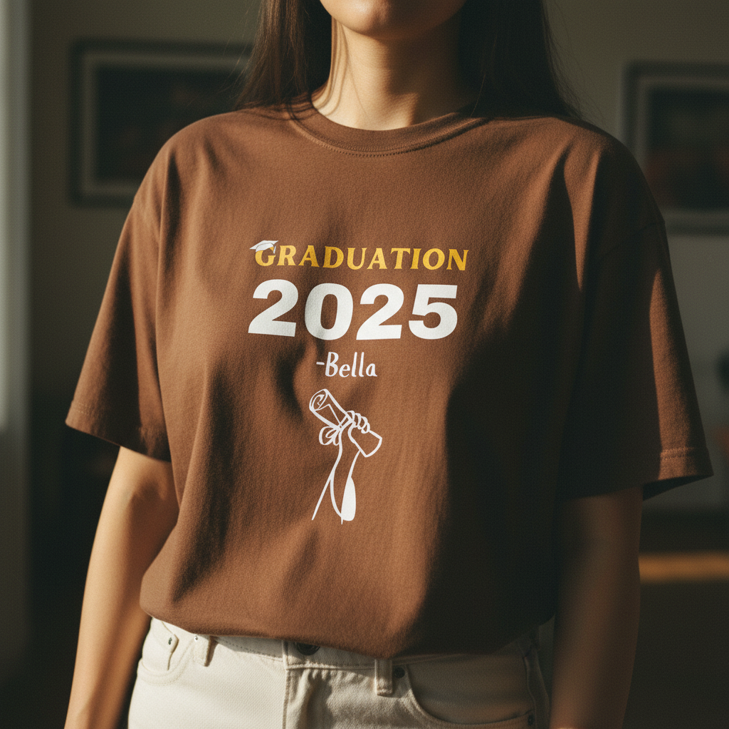 Chocolate brown modest-sized design - close-up UGC