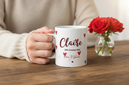 Claire Heart Mug