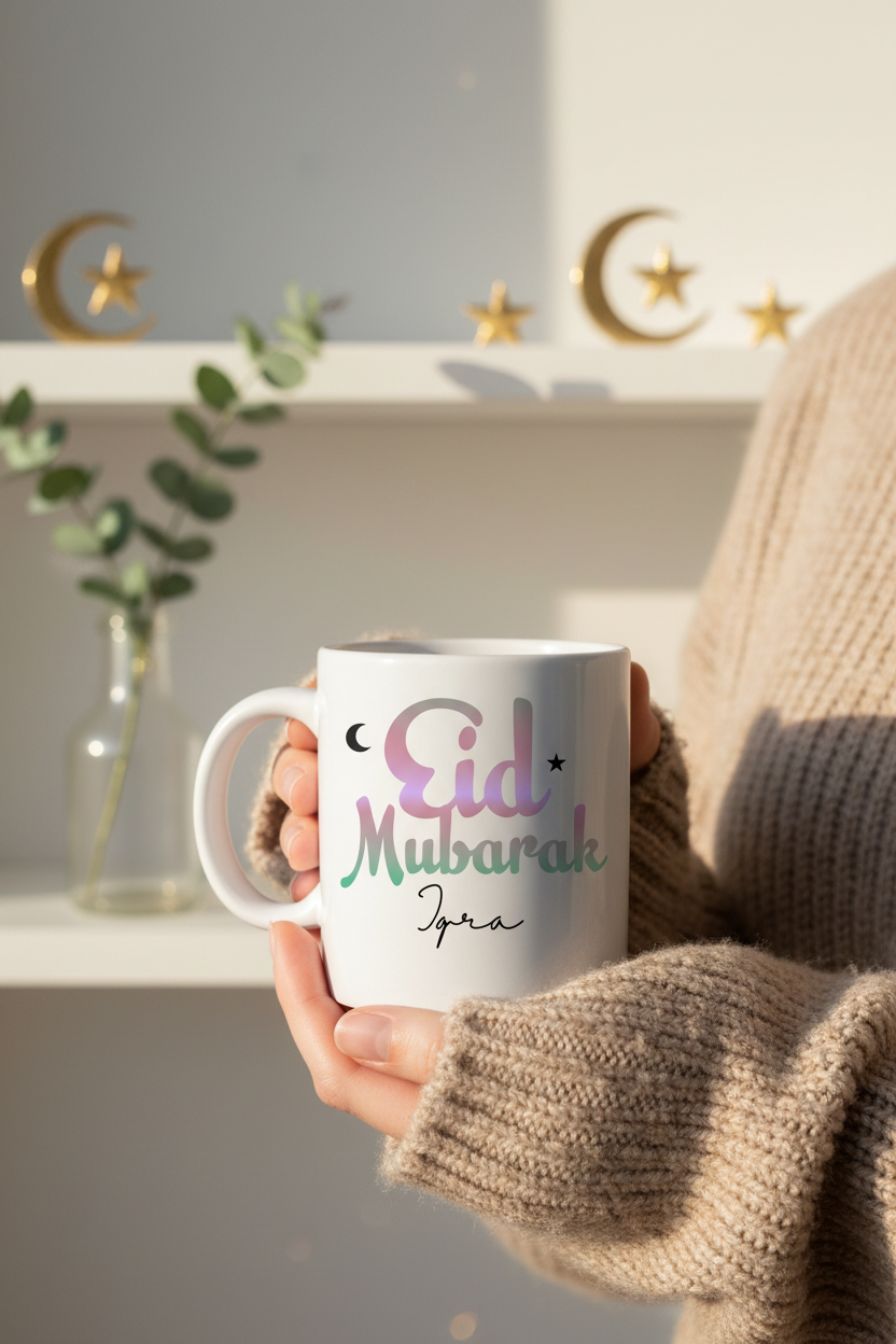 Close-up hands holding mug