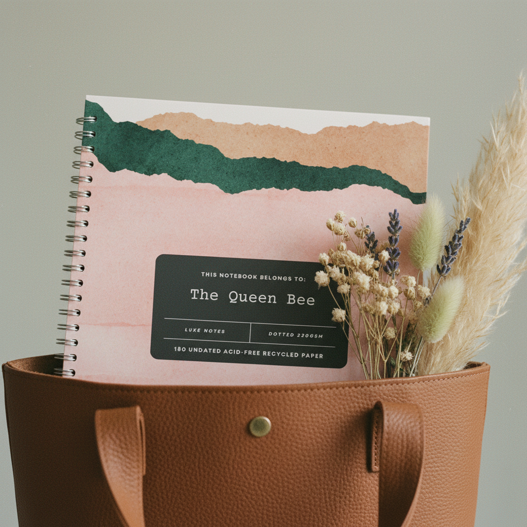 Close-up in tote bag with flowers