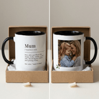 Personalised Mum Photo Mug – Funny Mum Definition Gift - #AlleyCrafters