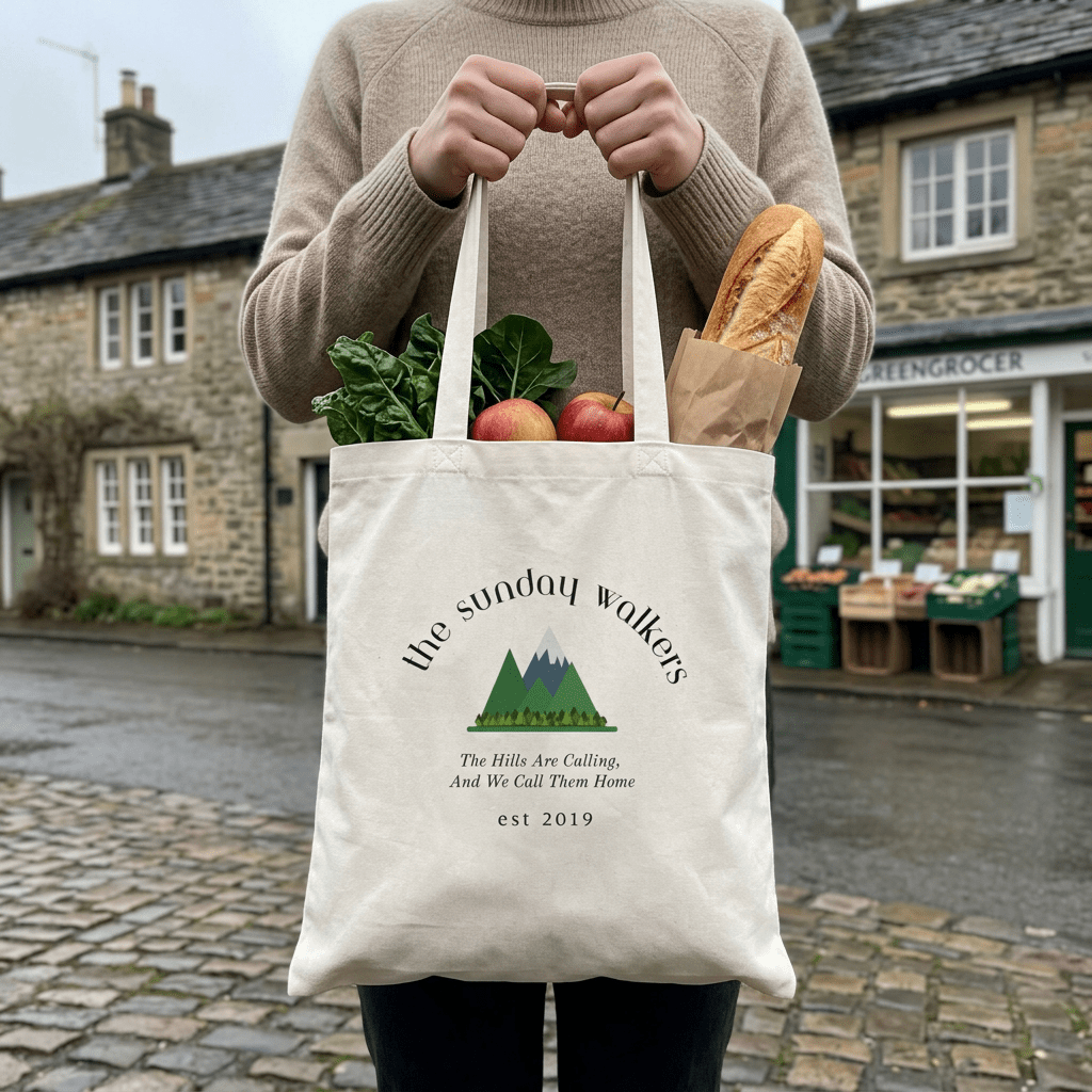 Walking Tote Bag – The Sunday Walkers - #AlleyCrafters