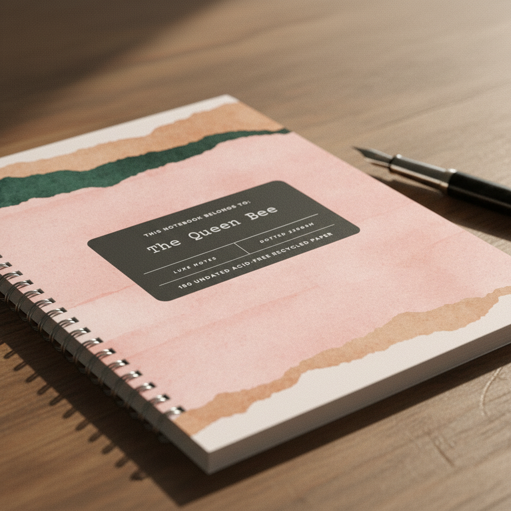 Close-up on wooden desk with pen