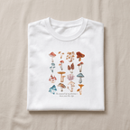 Mushroom T-Shirt – Vintage Botanical Fungi Print - #AlleyCrafters