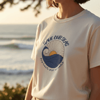 Save Our Seas T-Shirt | Retro Wave Ocean Conservation Tee UK - AlleyCrafters
