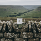 Coffee Tastes Better Outside Enamel Camping Mug | Outdoor Hiking & Camper Gift - AlleyCrafters