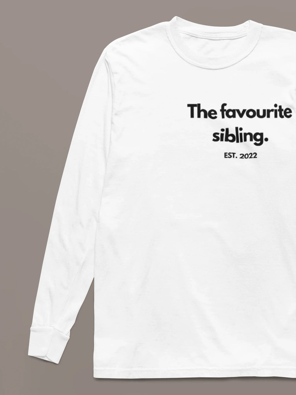 Personalised Sibling Sweatshirt | Custom Funny Sibling Gift | EST Year Jumper UK - Alley Crafters