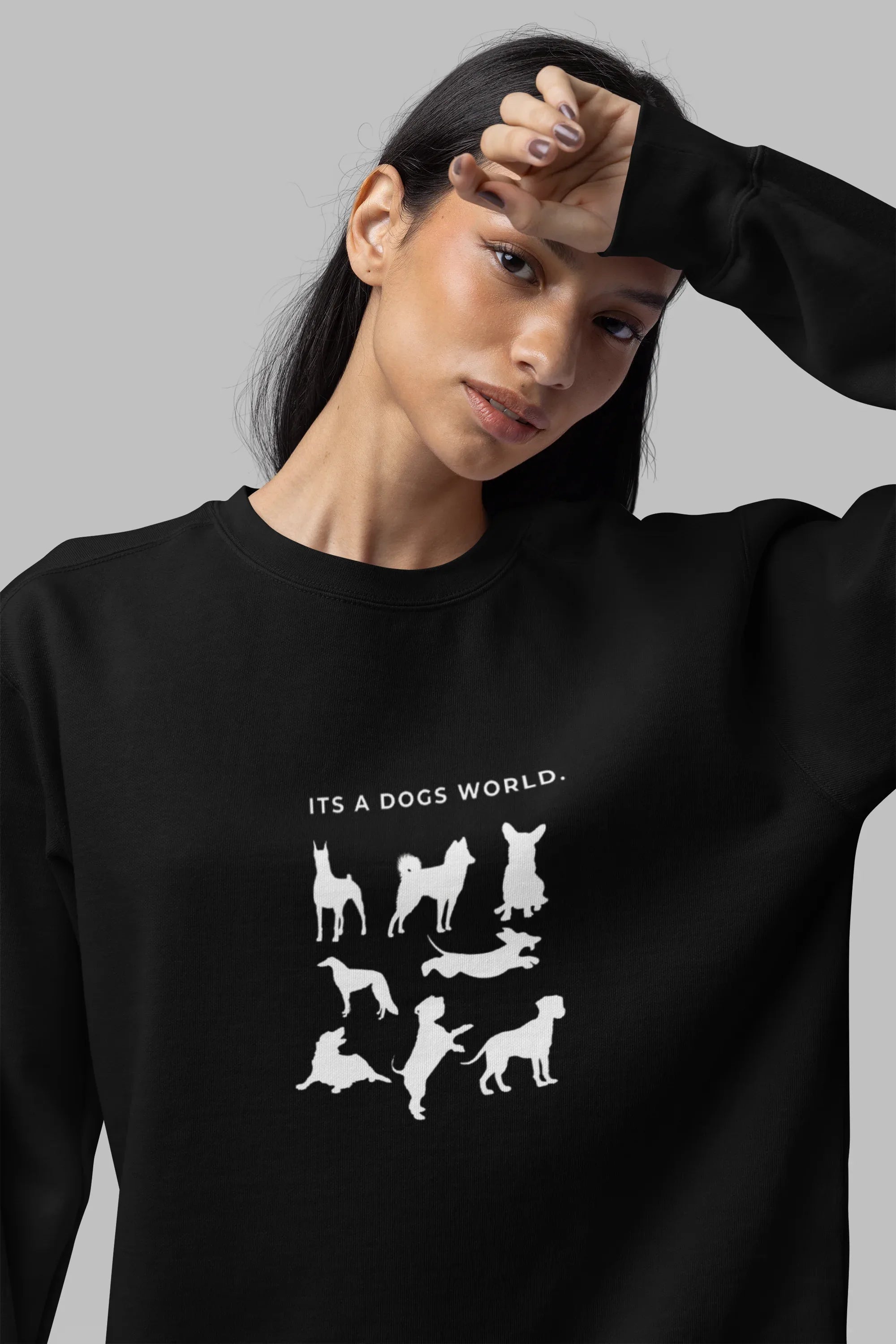 It’s a Dog’s World | Dog Lover Sweatshirt UK - Alley Crafters