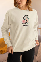 Personalised Floral Initial Sweatshirt | Custom Name Crewneck - Alley Crafters