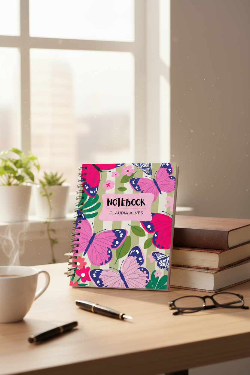 Compact Notebook on Desk