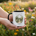 Couple Holding Mug – Garden Setting