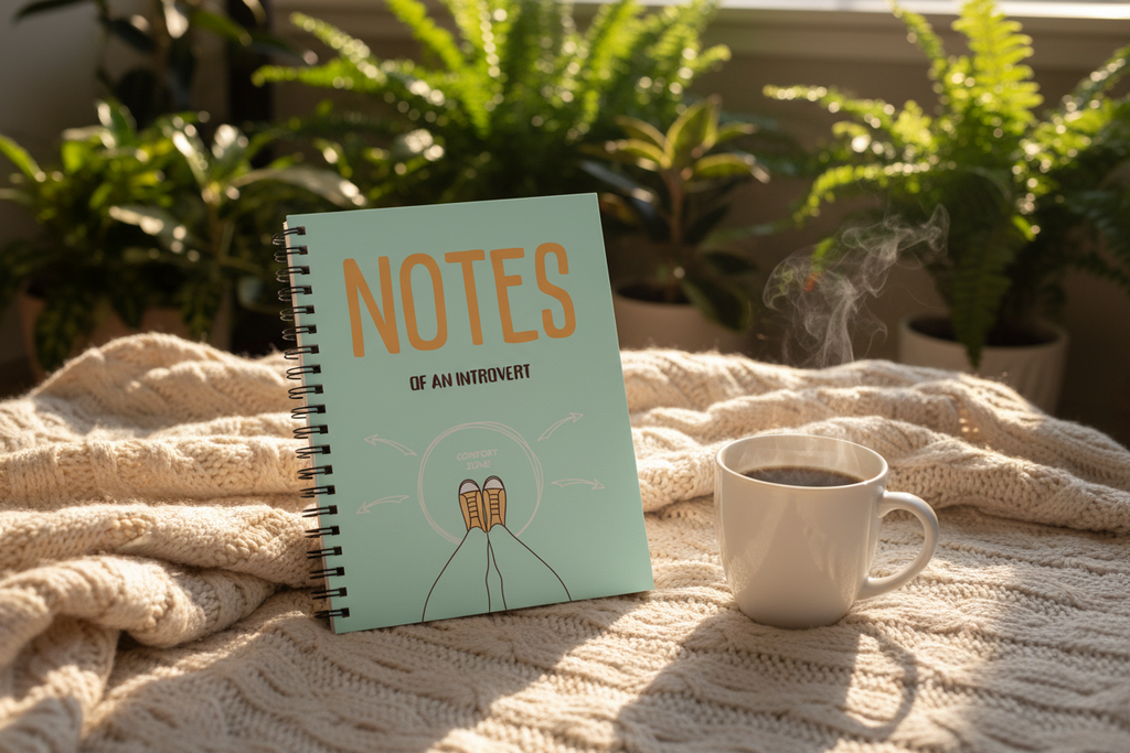 Spiral A5 notebook with mint green cover and NOTES title, black coil binding